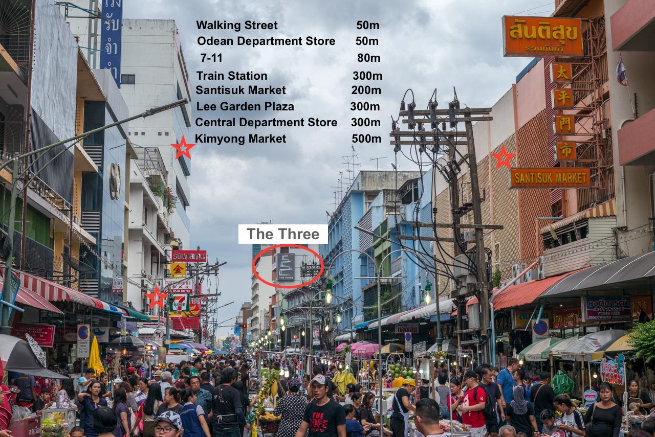 The Three Hat Yai Esterno foto